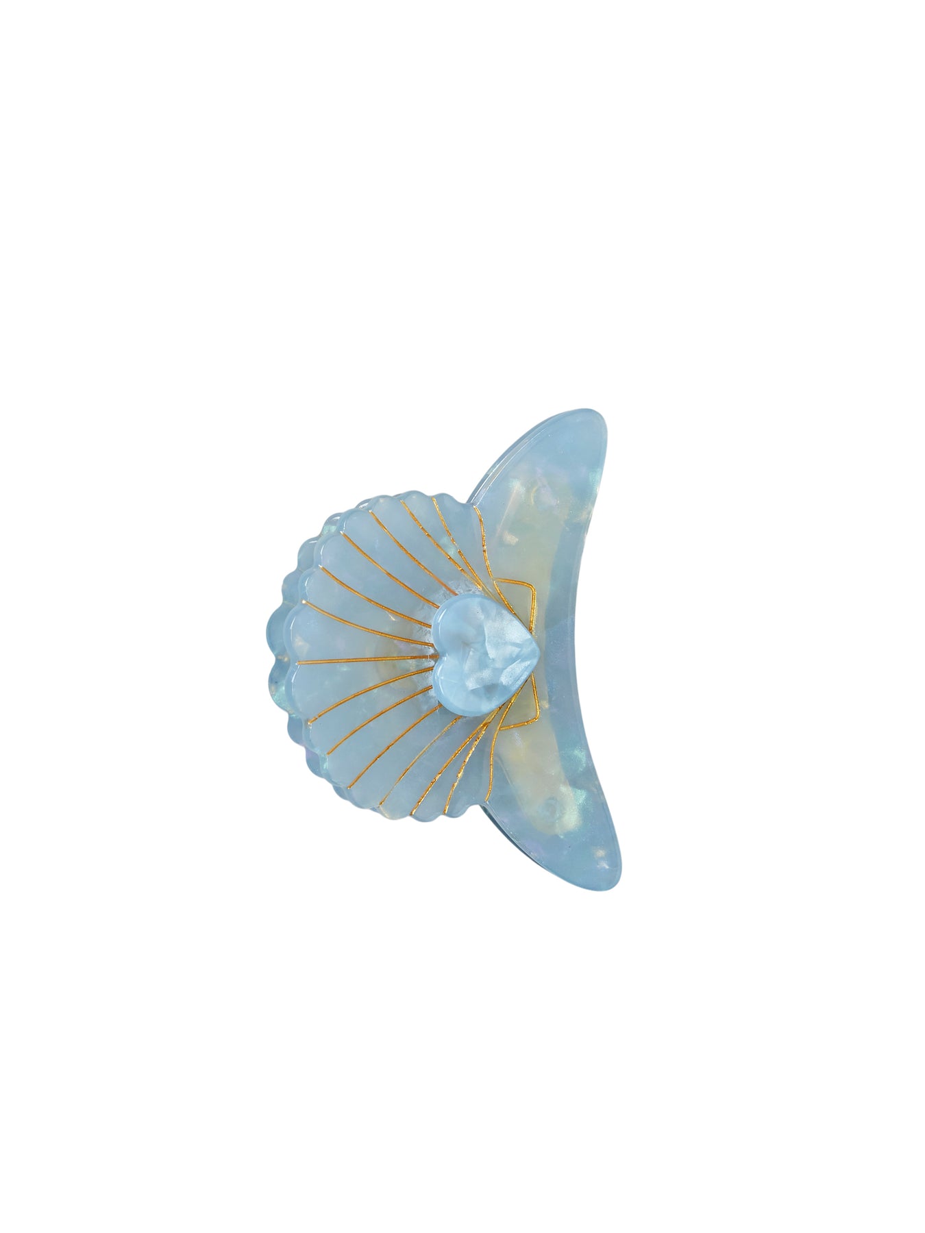 Paua Hair Claw - Blue Surf