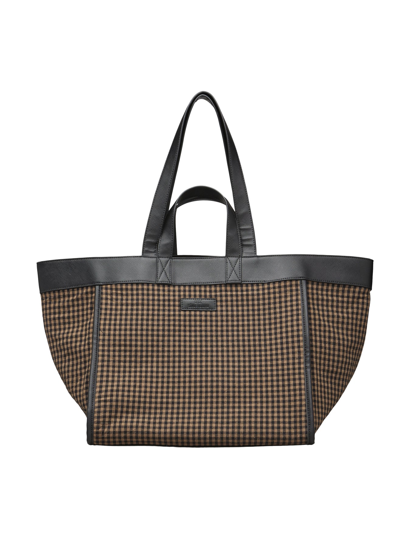 Gingham Lily Bag - Acorn Brown