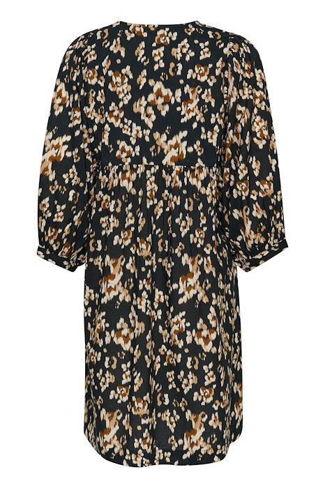 OpalPW Dress - Black Blurred Lea