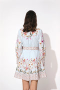 Juliette Dress - Soft Floral Sky Blue