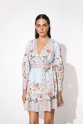 Juliette Dress - Soft Floral Sky Blue