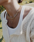 T-Bar Fiagaro Necklace - Pale Gold