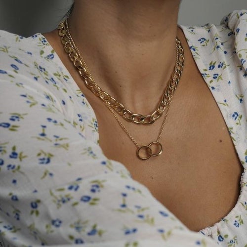 Chunky Chain Necklace 16 - Gold