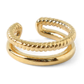 Double Ear Cuff - Pale Gold