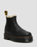 2976 Quad Fur Lined Platform Boots - Black Pisa