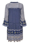 SophiaePW klänning - Blue Border Print