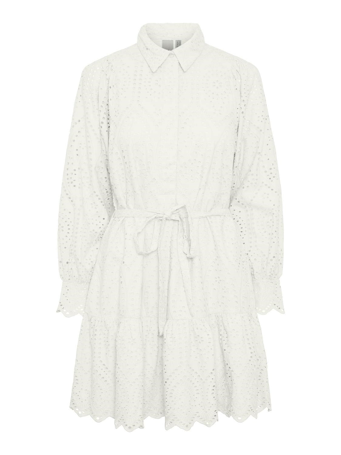 Yasholi LS Belt Dress - Star White
