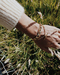 T-Bar Chunky Figaro Armband - Pale Gold