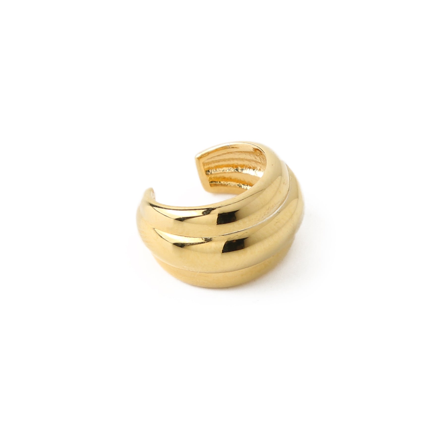 Voluminous Ear Cuff - Pale Gold