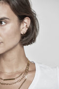 Linear Single Ear Cuff - Pale Gold