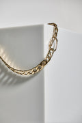 Chunky Chain Carabiner Necklace - Pale Gold