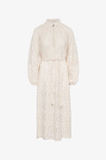Lace Bohemian Wide Dress - Flower Circle Lace