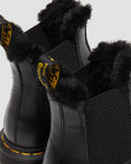 2976 Leonore Faux Fur Lined Chelsea Boots - Dark Grey Atlas