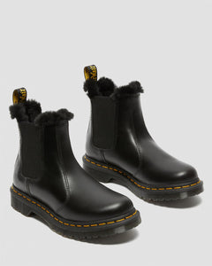 2976 Leonore Faux Fur Lined Chelsea Boots - Dark Grey Atlas
