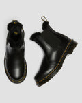 2976 Leonore Faux Fur Lined Chelsea Boots - Dark Grey Atlas