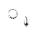 Tapered Hoop-örhängen - Silver