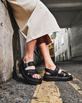 Voss II Strap Sandals - Black