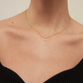 Orelia Initial A Satellite Chain Halsband - Pale Gold