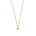 Orelia Initial A Satellite Chain Halsband - Pale Gold