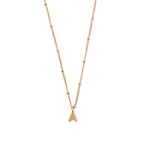 Orelia Initial A Satellite Chain Halsband - Pale Gold