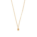 Initial B Satellite Chain Neck - Pale Gold