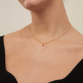 Initial C Satellite Chain Neck - Pale Gold