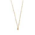 Initial E Satellite Chain Halsband - Pale Gold