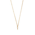 Initial I Satellite Chain Neck - Pale Gold