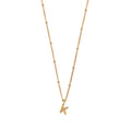 Initial K Satellite Chain Halsband - Pale Gold