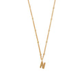 Initial N Satellite Chain Halsband - Pale Gold