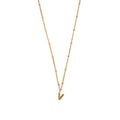 Initial V Satellite Chain Halsband - Ljusguld