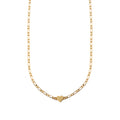 Heart Figaro Chain Collar NL - Gold