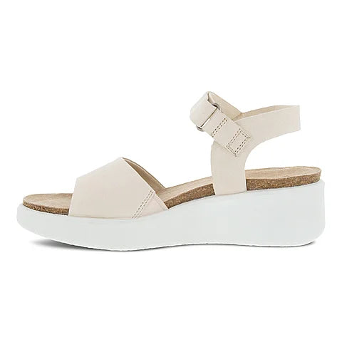 Flowt Wedge Cork Sandals - Limestone