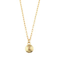 Swarovski Citrine Disc Necklace - Citrine