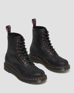 1460 Smooth Leather Lace Up Boots - Black Bejewelled