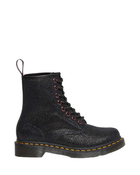 1460 Smooth Leather Lace Up Boots - Black Bejewelled