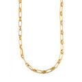 Linear Link Chain Necklace 16" - Pale Gold