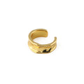 Molten Metal Ear Cuff - Pale Gold