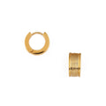 Linear Huggie Hoop - Pale Gold