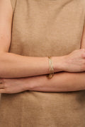 Multi Chain 8 Row Bracelet - Pale Gold