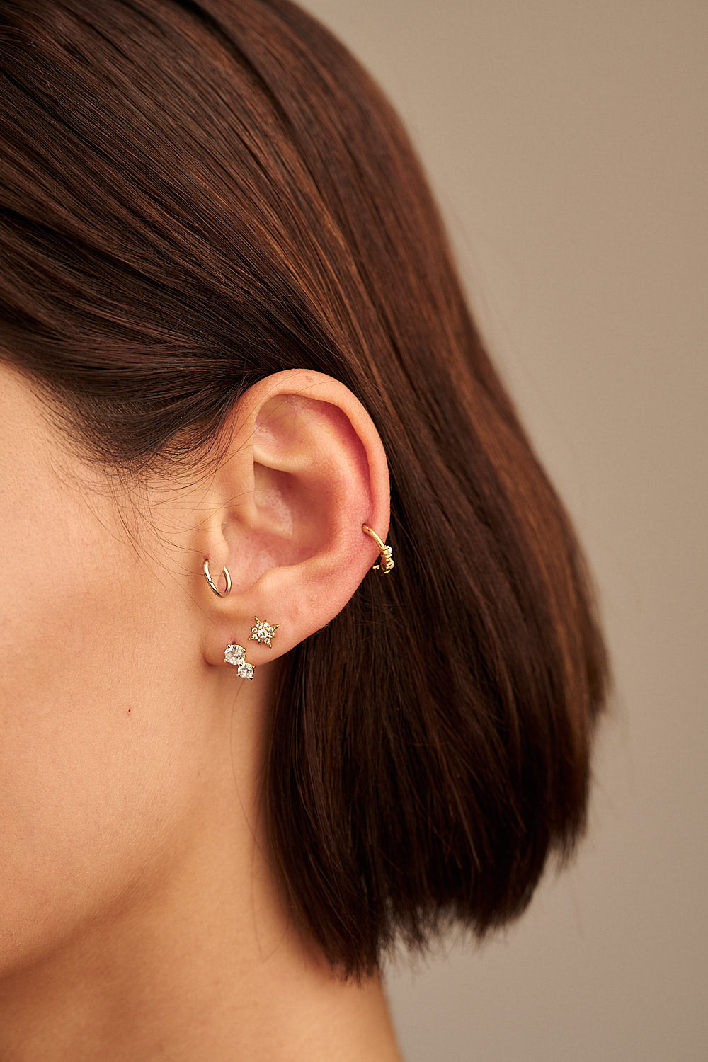 Crystal Drop Stud - Crystal