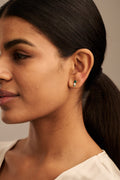 Emerald Triple Drop Stud - Emerald