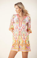 Freja Dress Beaded - Pink