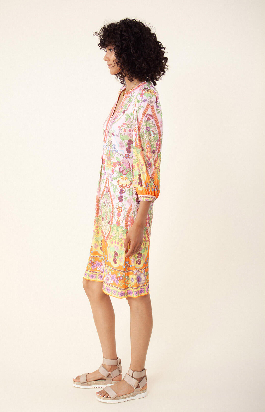 Adelia Dress Beaded - Pink