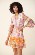 Edlynn Dress Rayon-Silk - Pink