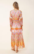 Edlynn Maxi Dress Rayon-Silk - Pink