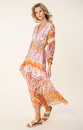 Edlynn Maxi Dress Rayon-Silk - Pink