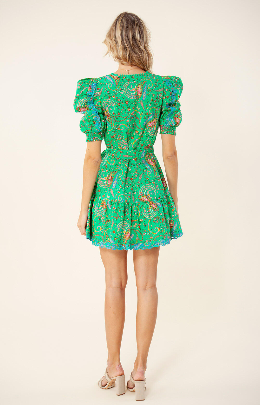 Elaina Dress Cotton Poplin - Emerald