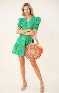 Elaina Dress Cotton Poplin - Emerald