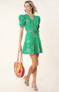 Elaina Dress Cotton Poplin - Emerald
